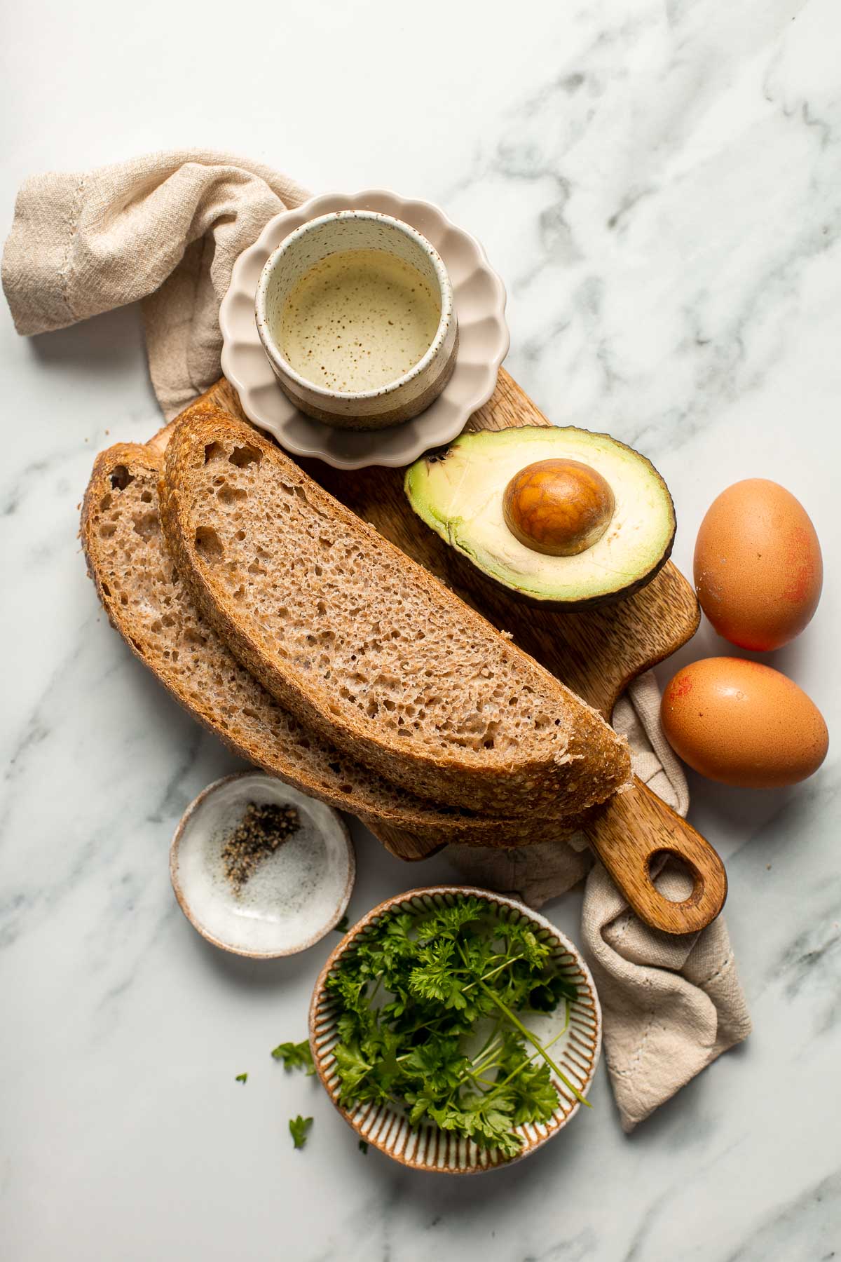 Avocado Toast with Egg is the perfect recipe to make for breakfast when you are short on time but looking for something delicious, healthy, and nutritious. | aheadofthyme.com