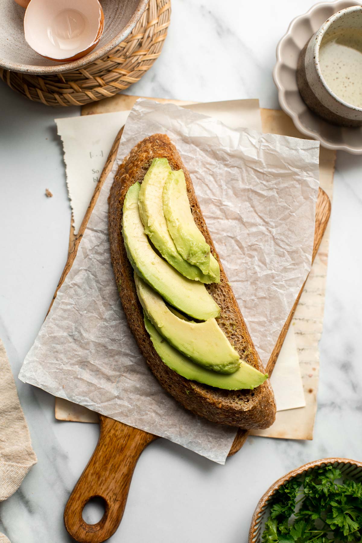 Avocado Toast with Egg is the perfect recipe to make for breakfast when you are short on time but looking for something delicious, healthy, and nutritious. | aheadofthyme.com