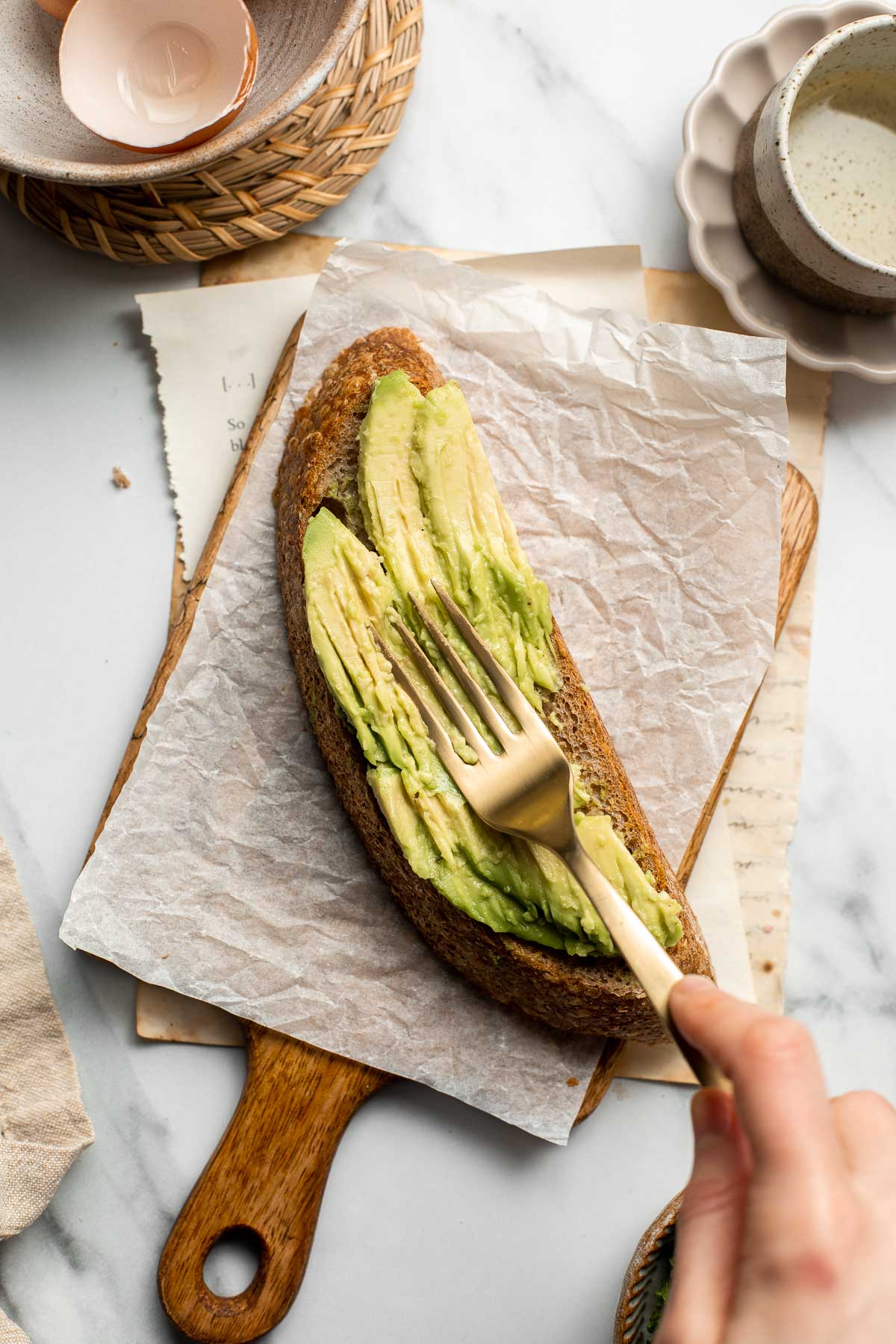 Avocado Toast with Egg is the perfect recipe to make for breakfast when you are short on time but looking for something delicious, healthy, and nutritious. | aheadofthyme.com