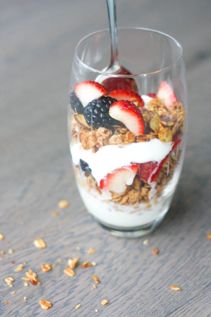 Fruit and Yogurt Parfait with Granola | Ahead of Thyme