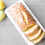 Lemon Loaf with Lemon Glaze: Inspired by the lemon loaf from Starbucks, this loaf emanates the perfect balance between sweet and tangy. It is the perfect complement to a hot cup of tea | aheadofthyme.com