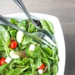 Mixed Greens Salad with Balsamic Vinaigrette: When I want to make a quick and easy salad, this mixed greens salad with balsamic vinaigrette is my go-to recipe. It makes a great side dish at dinner or a light lunch | aheadofthyme.com