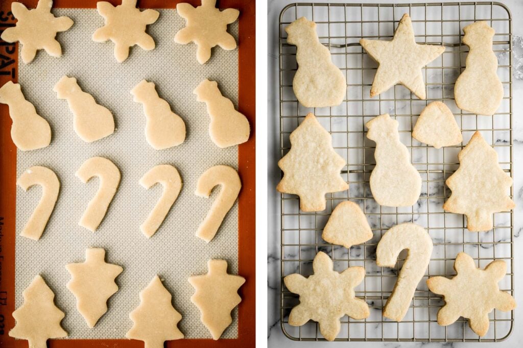 Sugar cookies are golden brown with crispy edges and soft and thick on the inside. They are buttery and sweet, easy to make in one bowl, and freeze well. | aheadofthyme.com