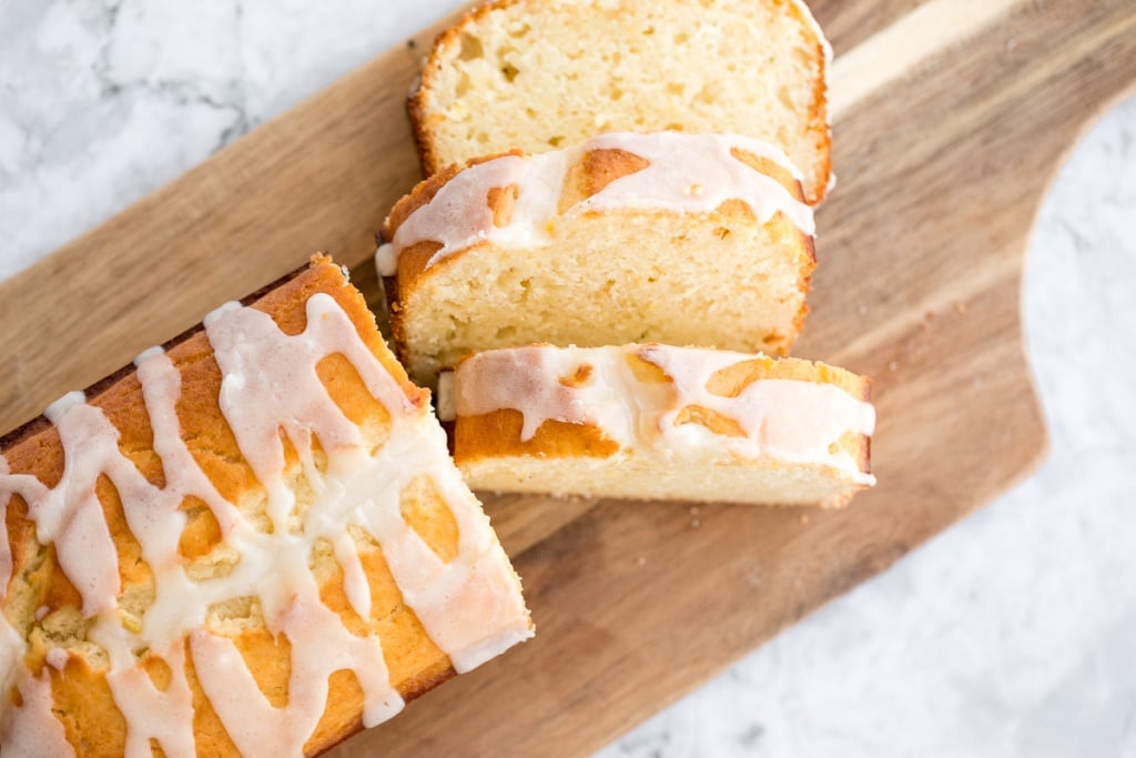 Inspired by Starbucks lemon loaf, this moist, homemade lemon loaf with lemon glaze has the perfect balance between sweet and tangy, and so so flavourful. | aheadofthyme.com