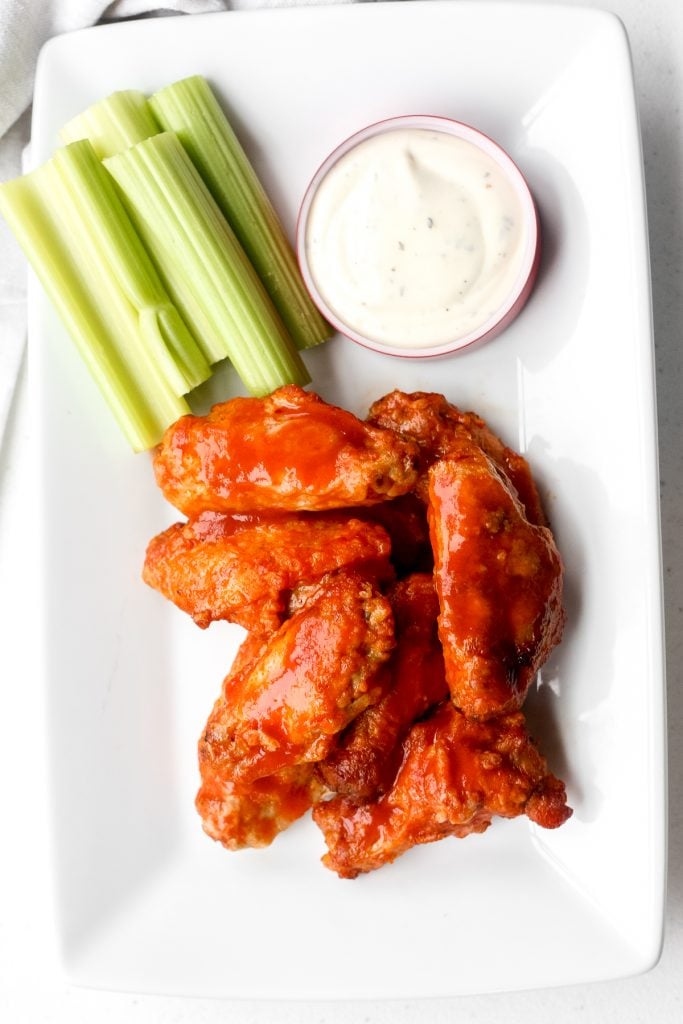 Is it even game day without game day buffalo hot wings? This classic appetizer is a total crowd pleaser and one of my most popular Super Bowl recipes. | aheadofthyme.com