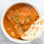 Better than takeout, make easy Indian butter chicken in just 30 minutes, with a creamy tomato-based sauce, charred chicken, and incredible spice + flavour. | aheadofthyme.com