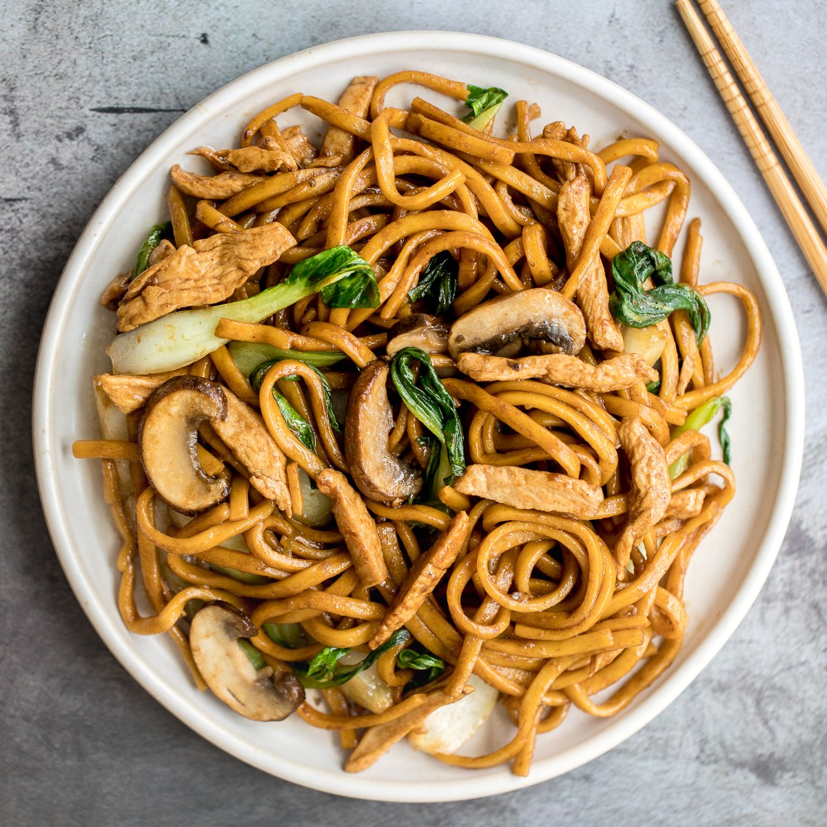 Shanghai Style Fried Noodles - Ahead of Thyme