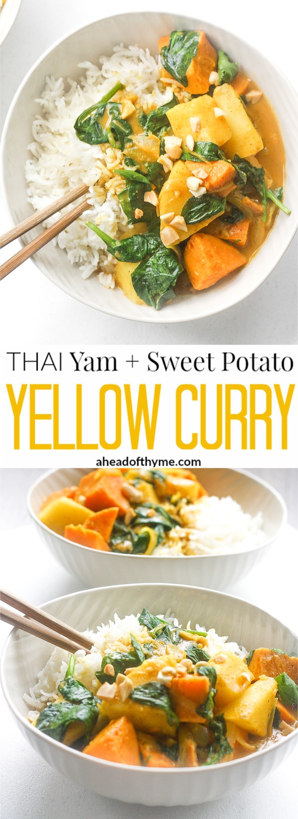 Thai Yam and Sweet Potato Yellow Curry