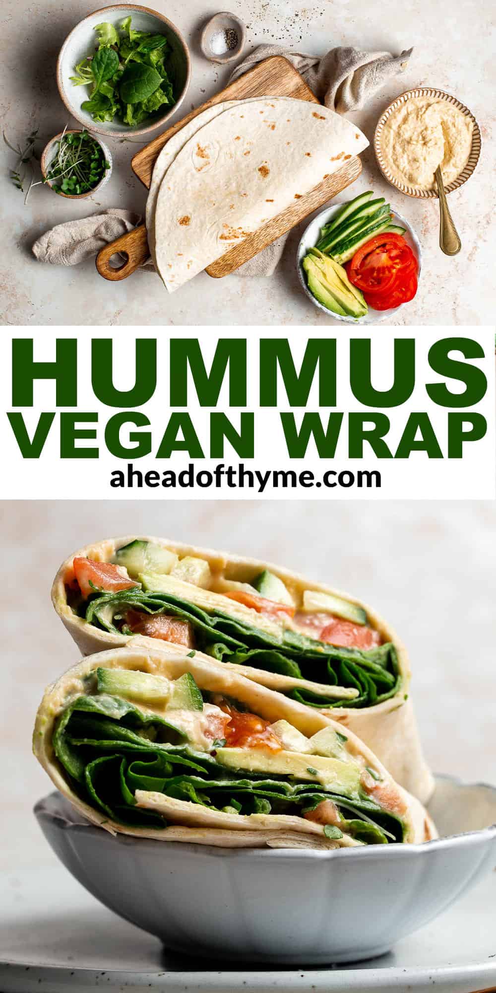Vegan Hummus Wrap