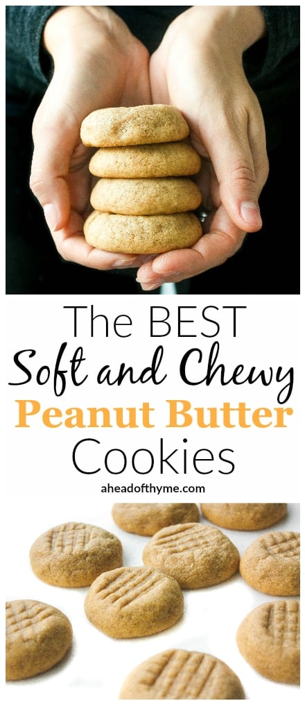 The Best Soft and Chewy Peanut Butter Cookies