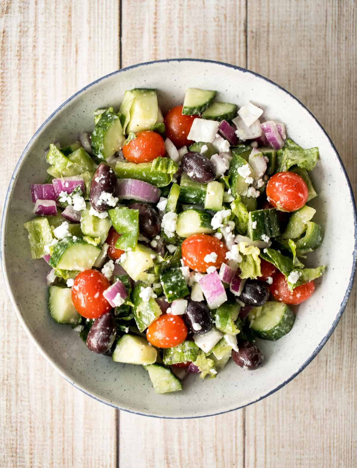 Greek-style Vegan Lunch Box Salad