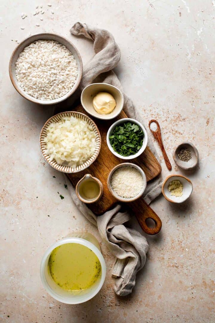 Creamy Parmesan (No Wine) Risotto Ahead of Thyme