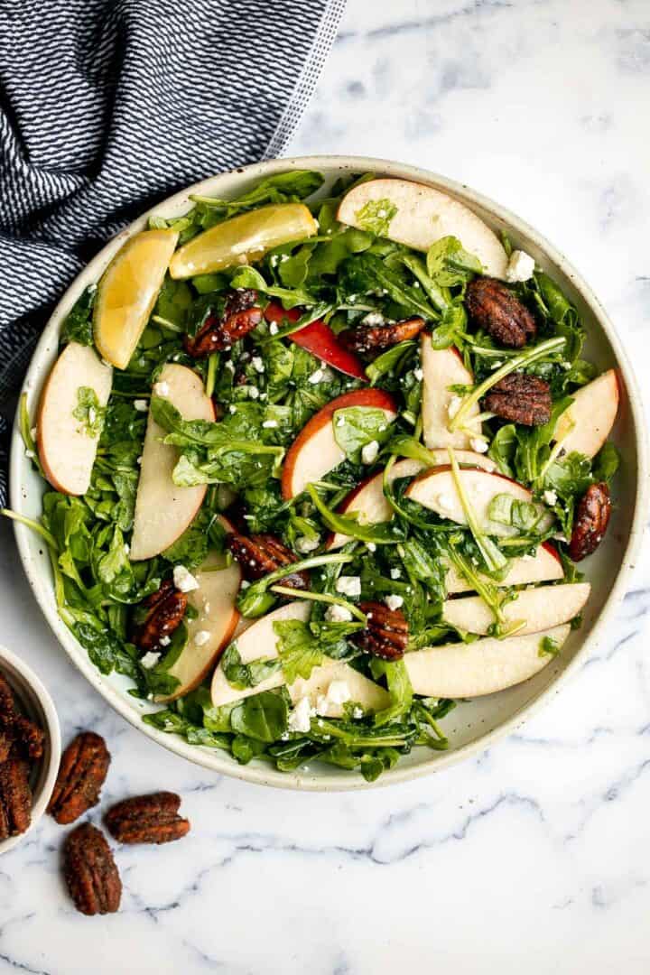 Arugula Salad with Apple and Pecan Ahead of Thyme