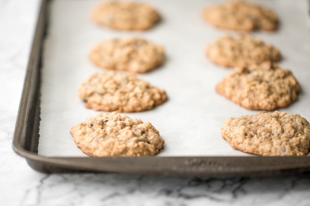 Grab a tall glass of milk and start dipping the best homemade, soft-centered, chewy chocolate chip oatmeal cookies you will ever try! | aheadofthyme.com