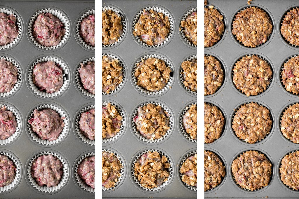 Don't throw away leftover cranberry sauce, instead create leftover cranberry sauce muffins with an oat streusel topping and enjoy for breakfast or dessert! | aheadofthyme.com
