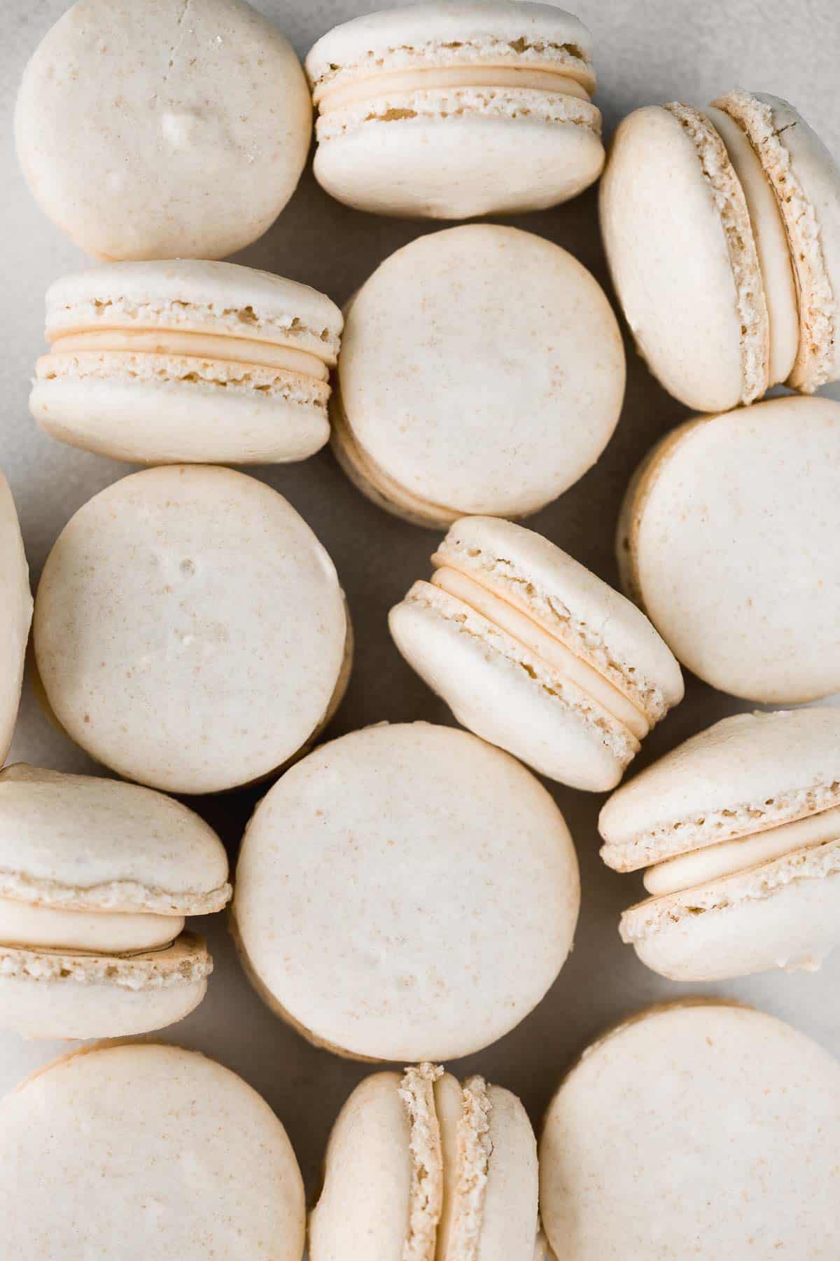 French Macarons with Vanilla Buttercream Filling Ahead of Thyme