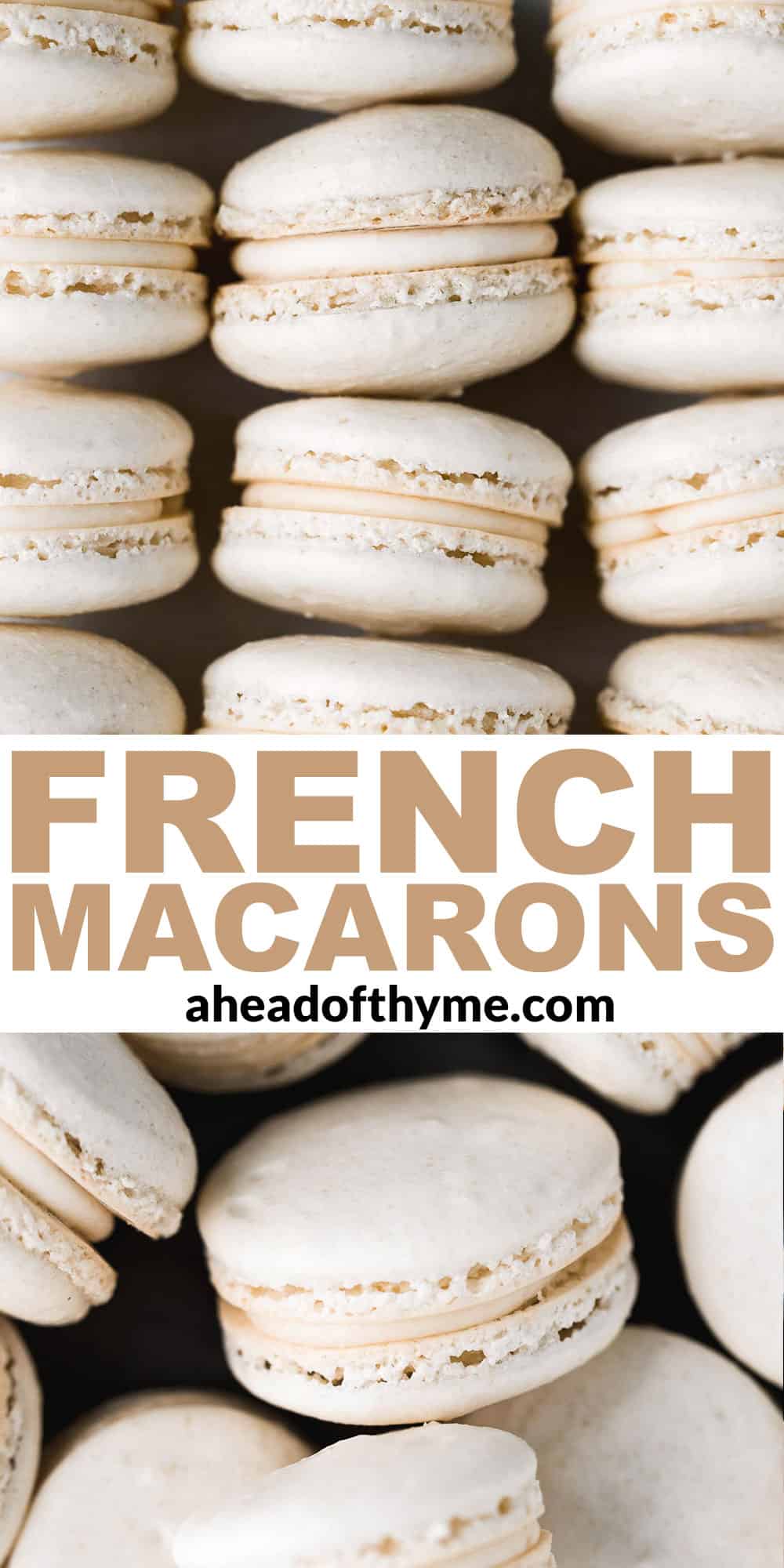 French Macarons with Vanilla Buttercream Filling