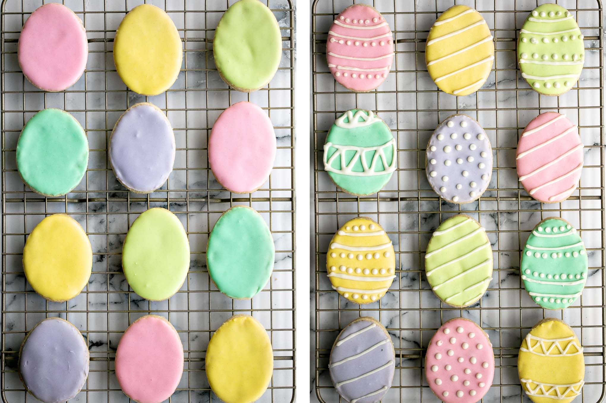 Easter Egg Sugar Cookies Ahead of Thyme