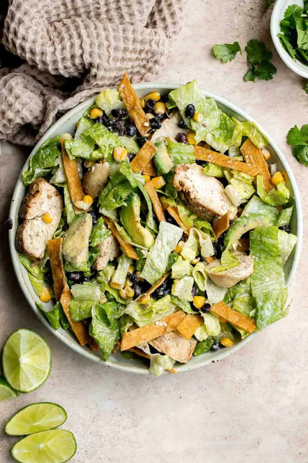 Mexican Chicken Caesar Salad Ahead of Thyme