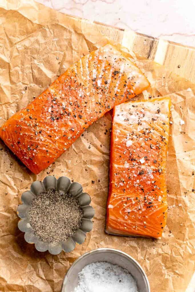 Pistachio Crusted Salmon is tender, flaky, and topped with a crunchy pistachio crust. A healthy, elegant dinner ready in 25 minutes! | aheadofthyme.com