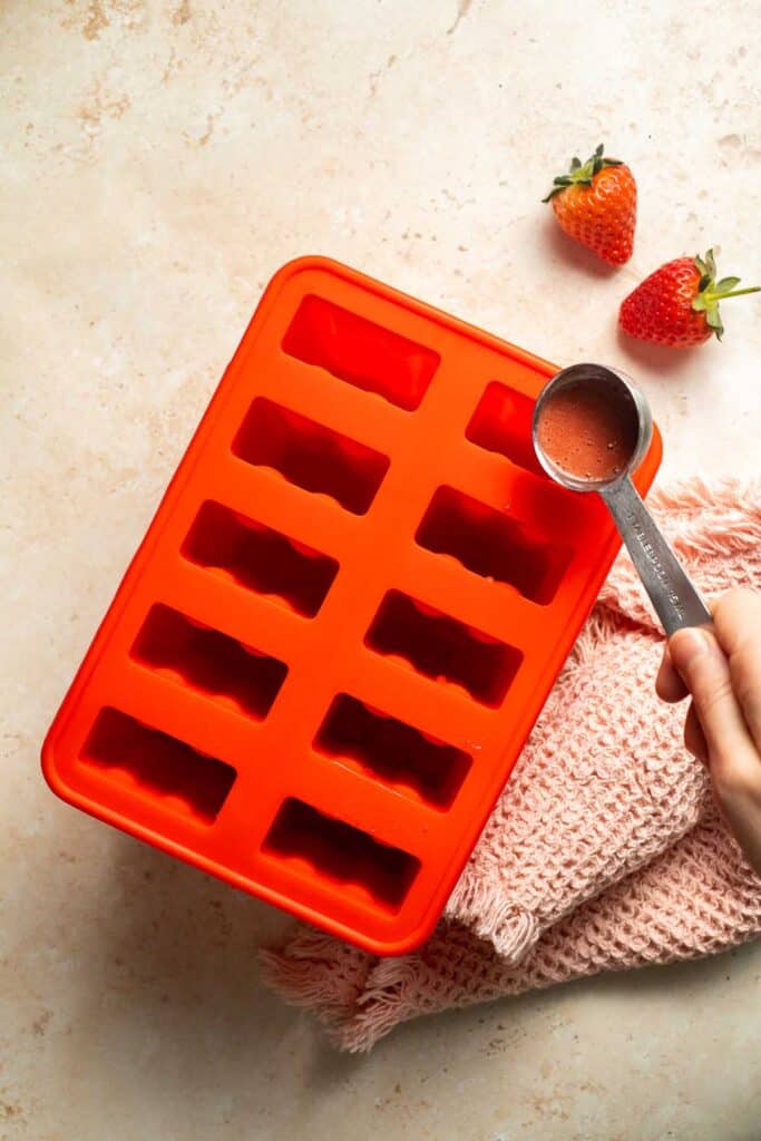 Homemade Strawberries and Cream Popsicles are healthy and easy to make using just four ingredients including fresh fruit. | aheadofthyme.com