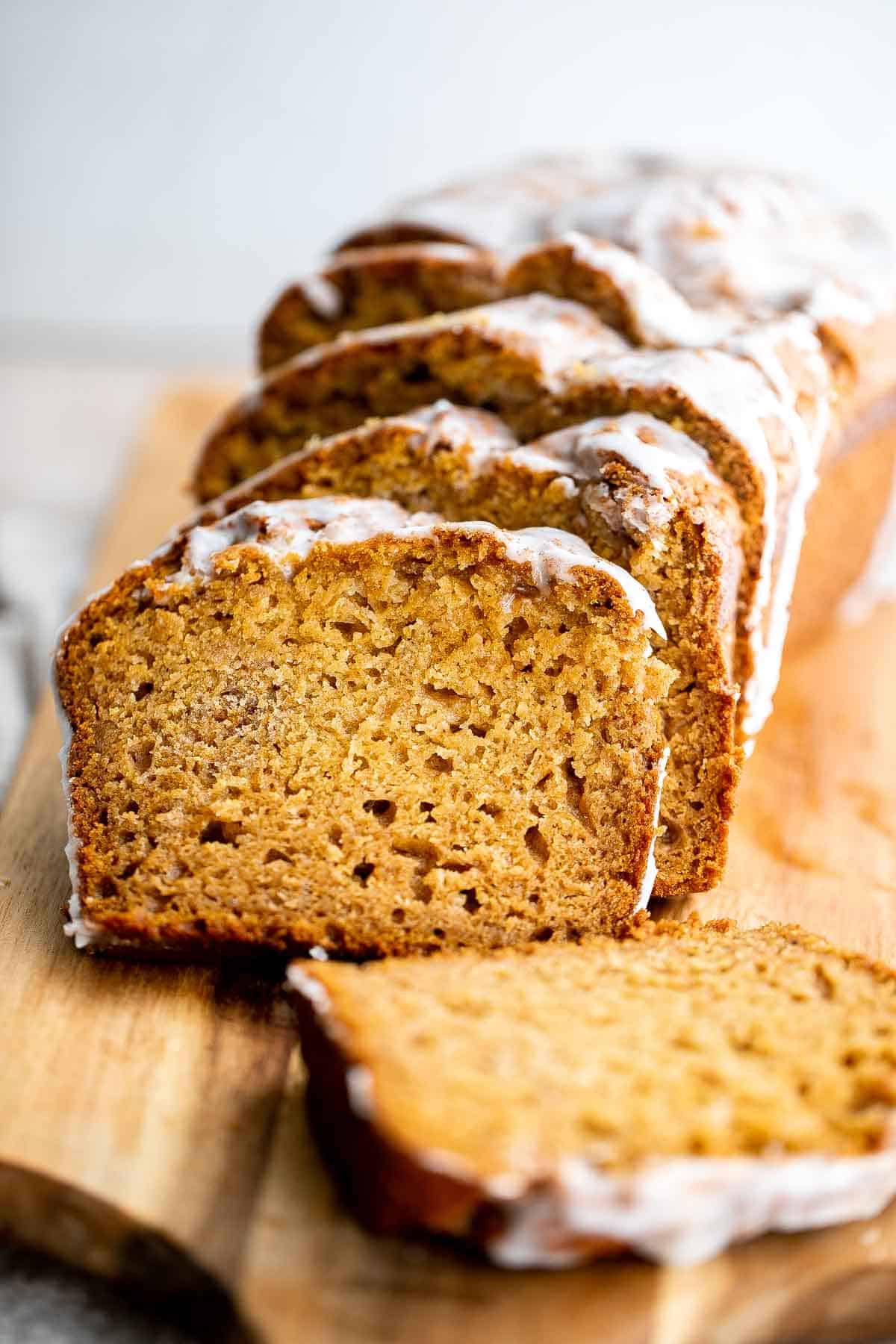 Move over pumpkin, there is a new loaf in town! Butternut Squash Bread is moist, fluffy, flavorful, and brings the pumpkin spice season to your home. | aheadofthyme.com