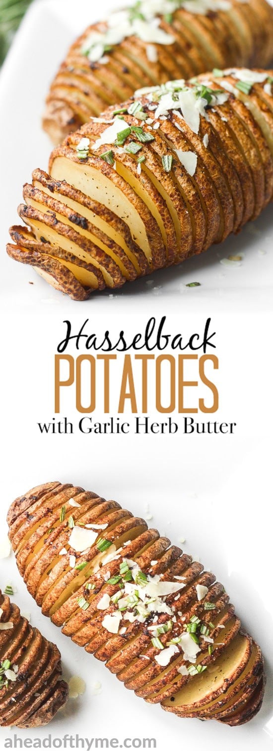 Hasselback Potatoes with Garlic Herb Butter