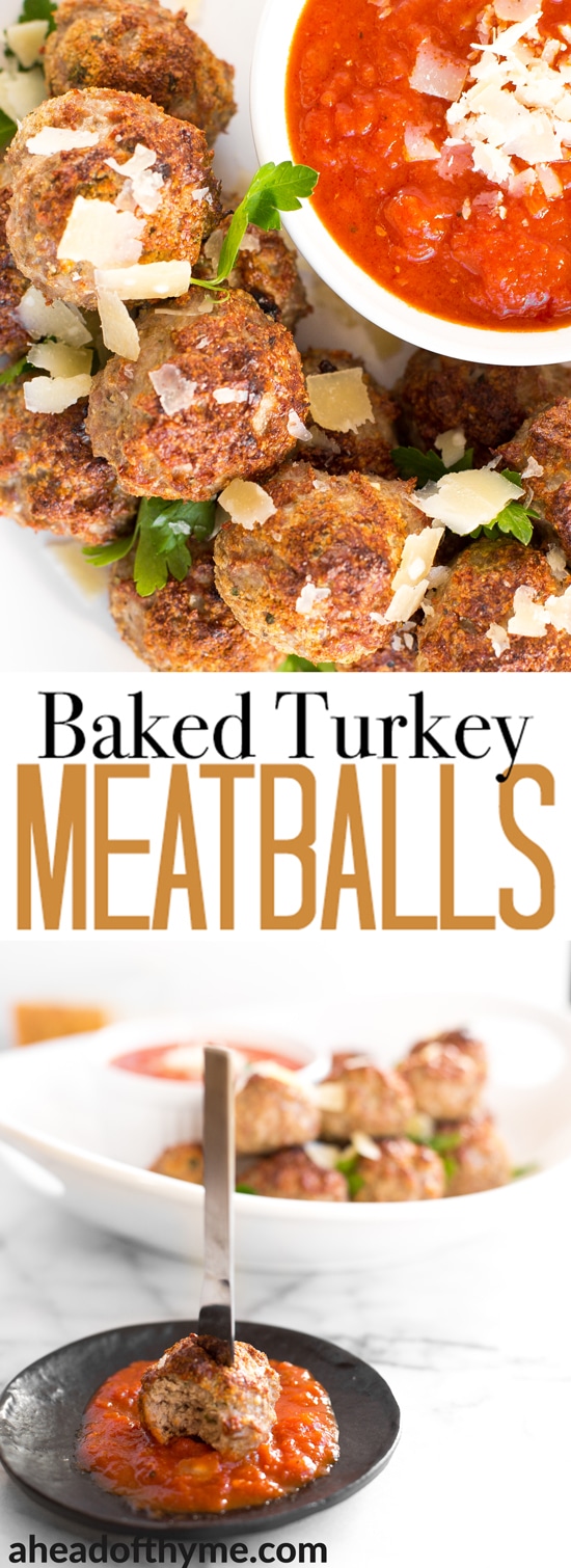 Baked Turkey Meatballs