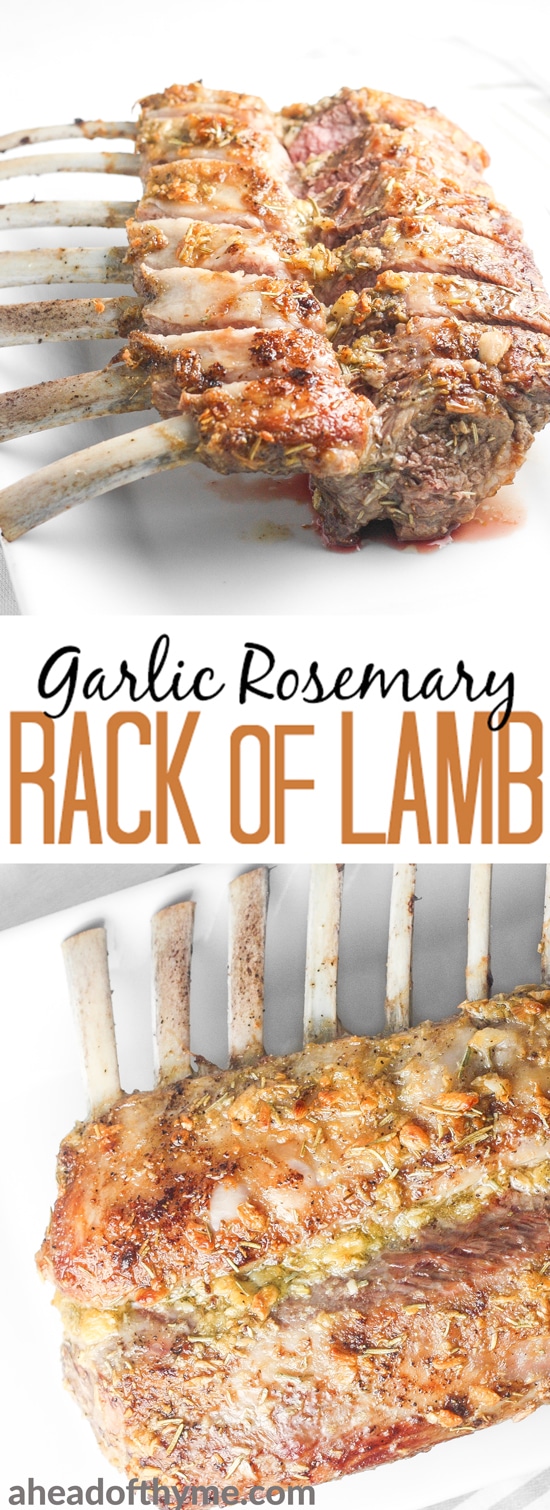 Garlic Rosemary Rack of Lamb