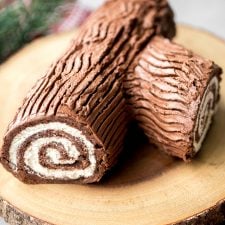 Holiday Yule Log Cake (Bûche de Noël)-image