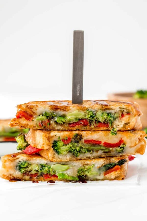 Roasted Broccoli Grilled Cheese Sandwich Ahead of Thyme