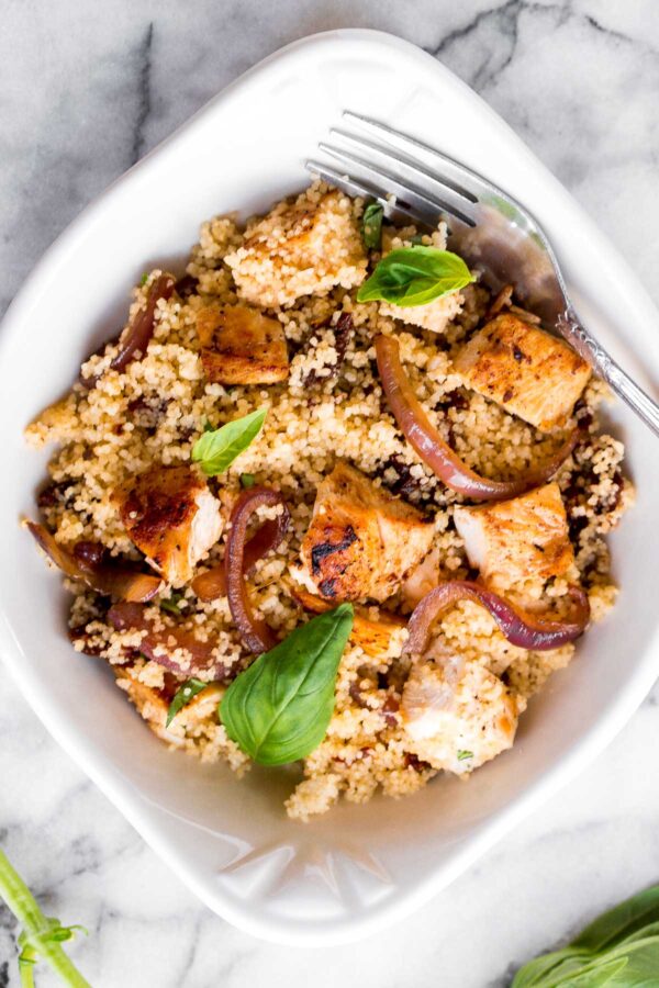 Chicken and Couscous with SunDried Tomatoes Ahead of Thyme