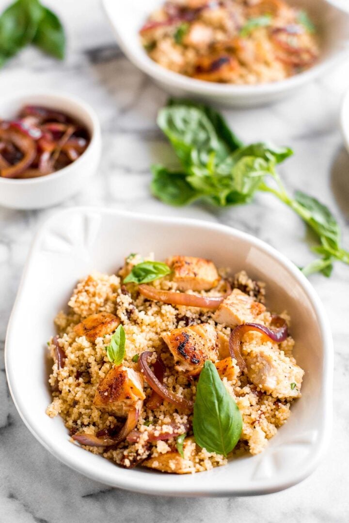 Chicken and Couscous with SunDried Tomatoes Ahead of Thyme