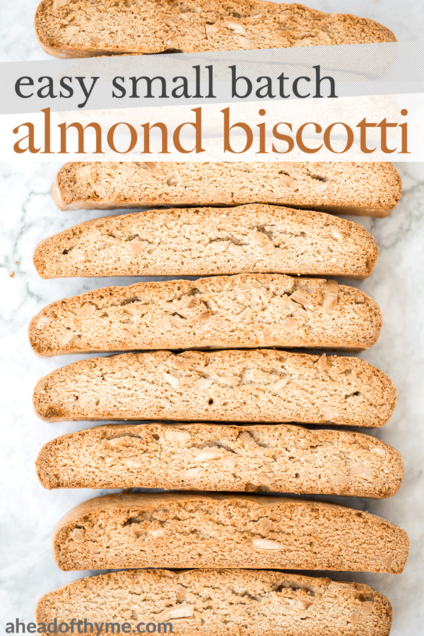 Easy Small Batch Almond Biscotti