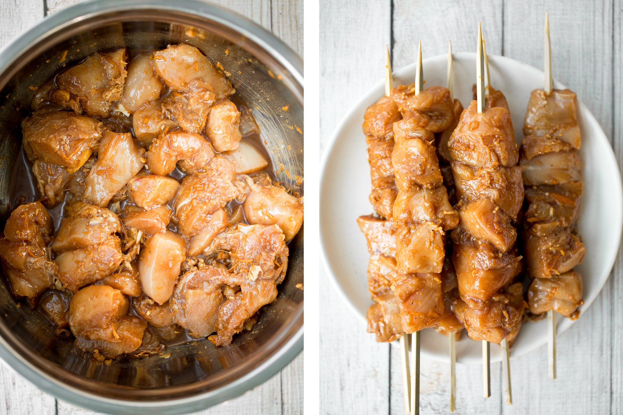 Grilled Orange Chicken Skewers Ahead of Thyme