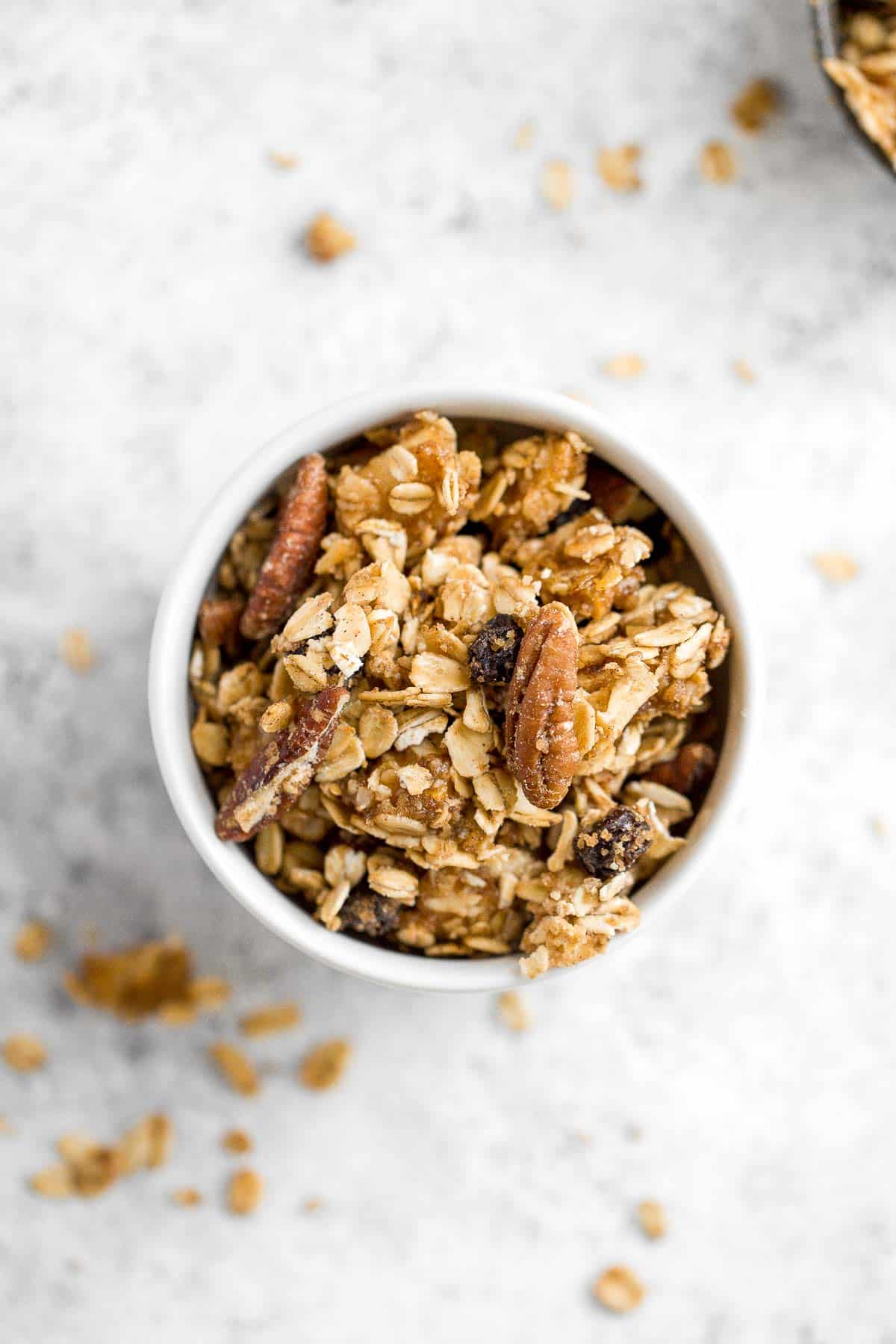 Cinnamon Apple Granola is quick and easy to make, tastes like apple pie, and is much better than store-bought — plus easier to make than you think! | aheadofthyme.com