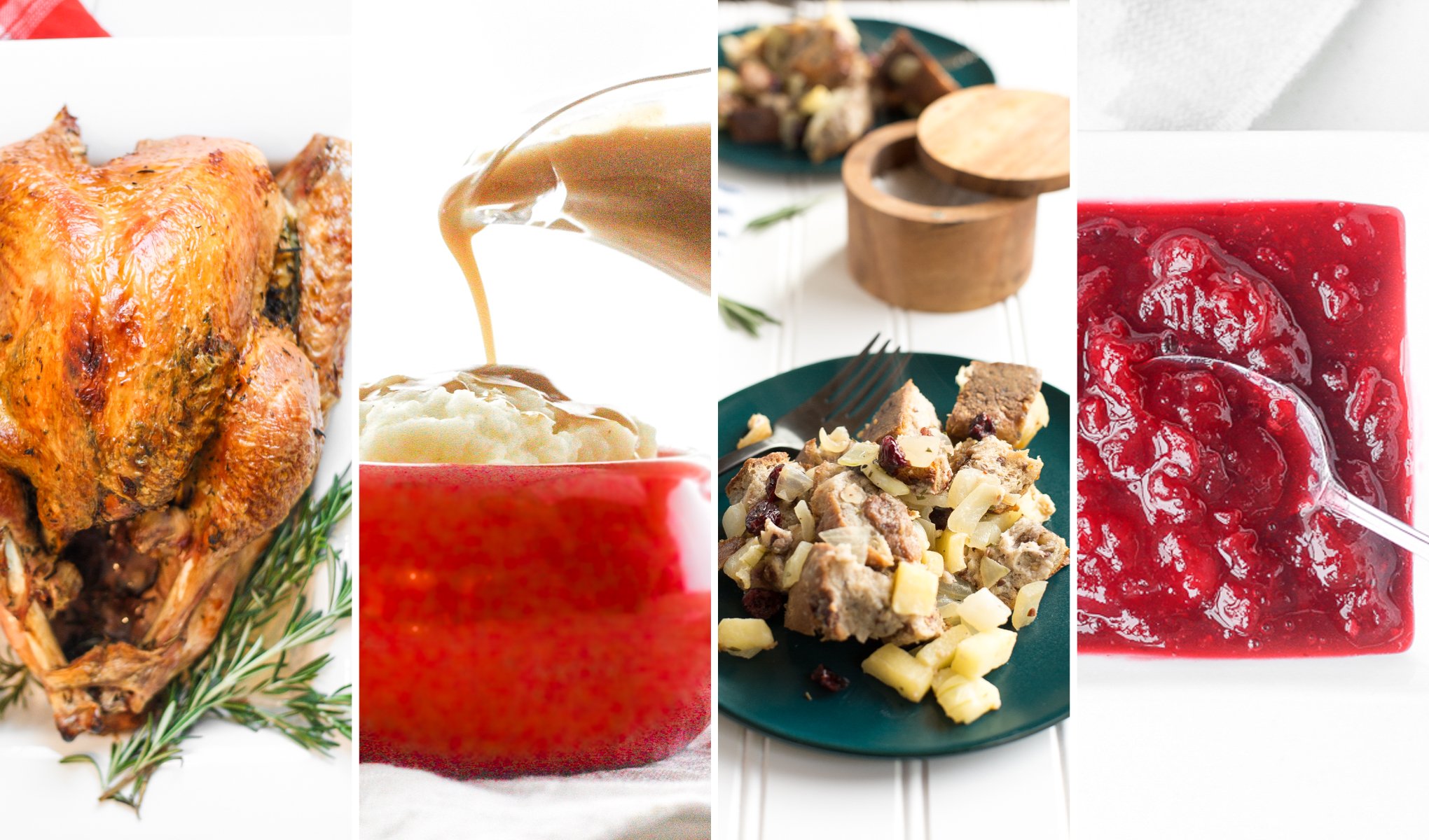 Tired of searching for a collection of recipes to serve at your holiday dinner this year? Look no further! Here's the perfect Thanksgiving menu for you, all in one place. | aheadofthyme.com