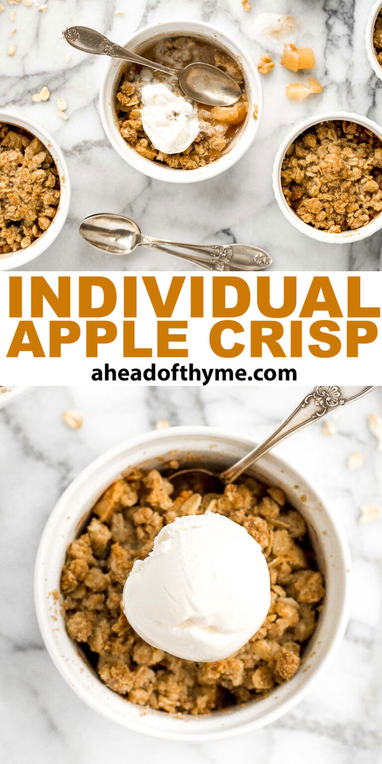 Individual Apple Crisp Ahead of Thyme