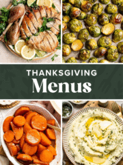 Plan your best Thanksgiving yet with this easy Thanksgiving menu guide! Includes classic recipes, make-ahead ideas, and free printable menus. | aheadofthyme.com