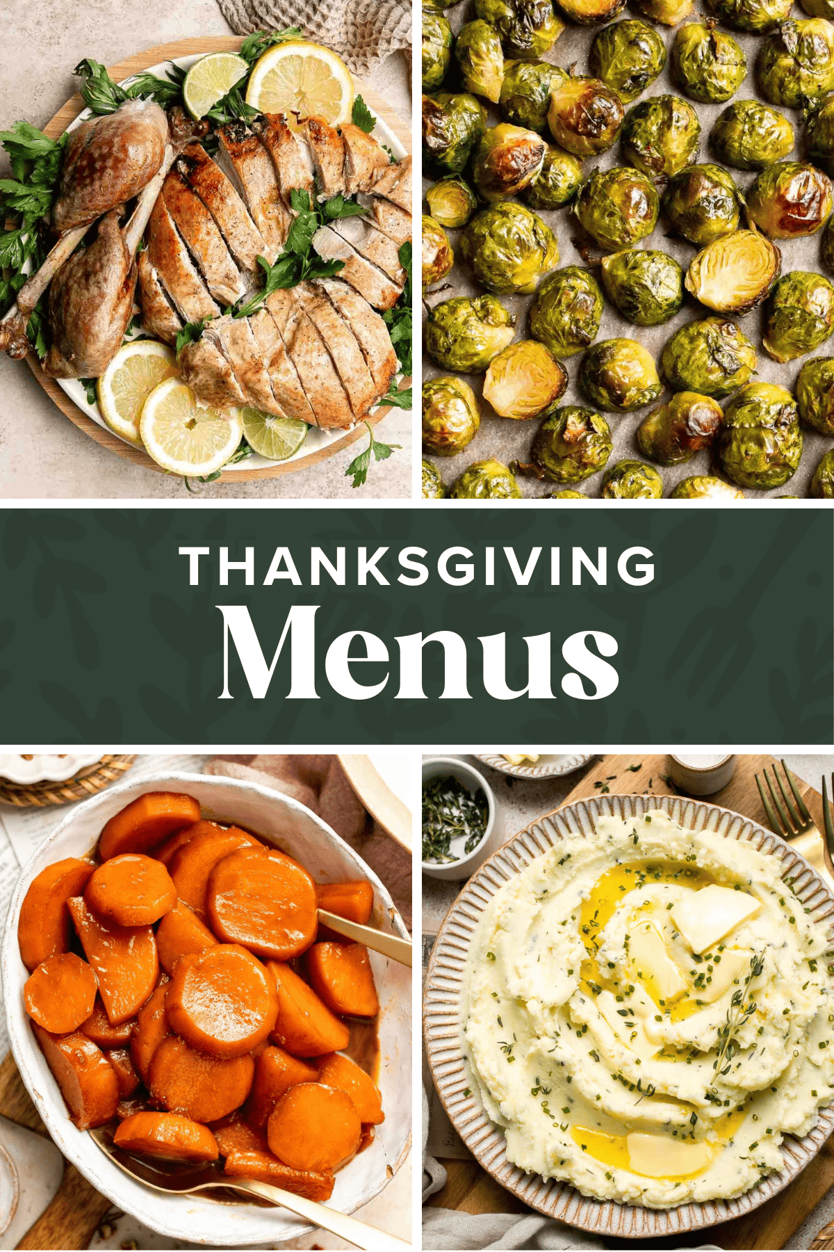 Plan your best Thanksgiving yet with this easy Thanksgiving menu guide! Includes classic recipes, make-ahead ideas, and free printable menus. | aheadofthyme.com