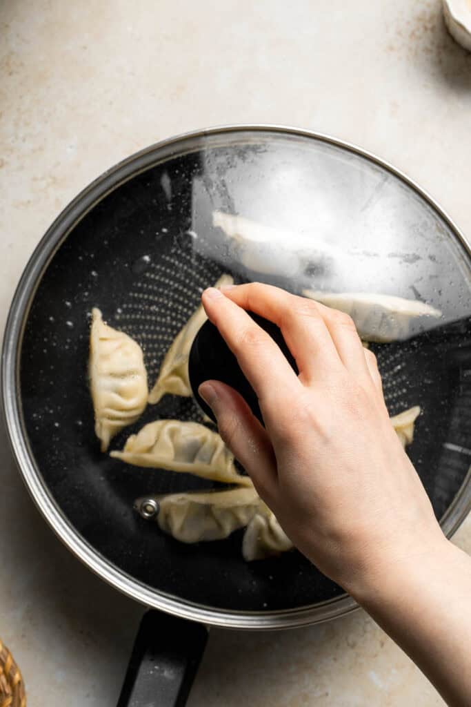 Chinese Beef Dumplings are filled with juicy ground beef, finely chopped celery, and a blend of aromatic seasonings. Make them steamed, boiled or pan-fried! | aheadofthyme.com