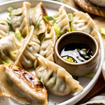 Chinese Beef Dumplings are filled with juicy ground beef, finely chopped celery, and a blend of aromatic seasonings. Make them steamed, boiled or pan-fried! | aheadofthyme.com
