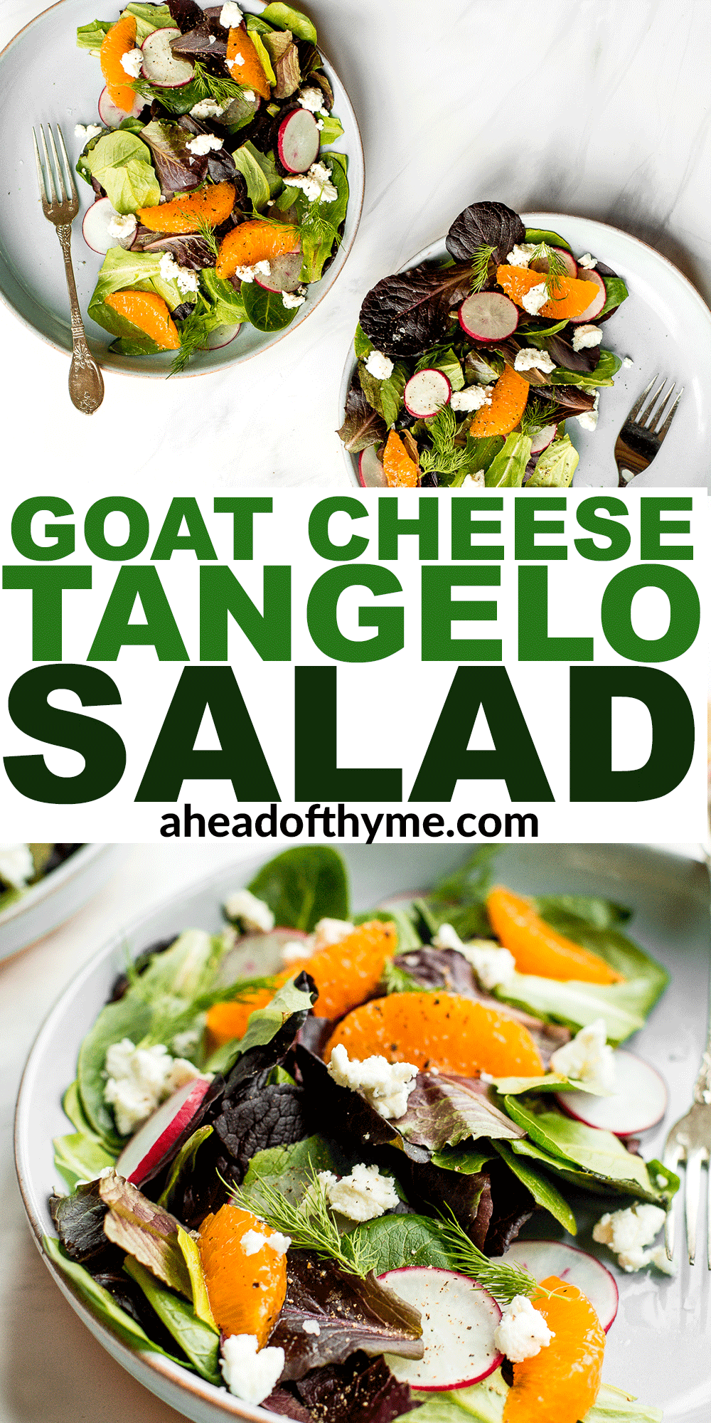 Goat Cheese and Tangelo Winter Salad