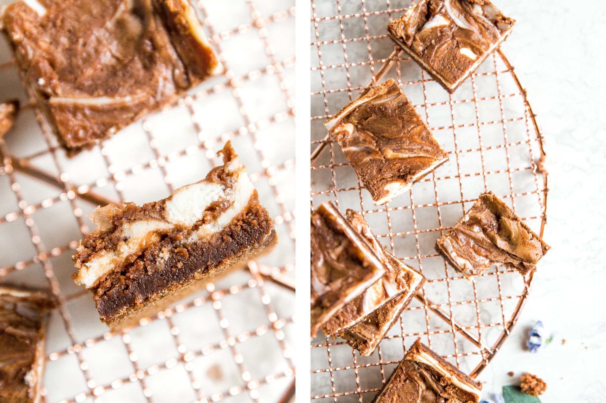 Caramel cheesecake brownies are totally indulgent and worth the effort, so toss that prepared brownie mix away and bake this with a few easy ingredients! | aheadofthyme.com