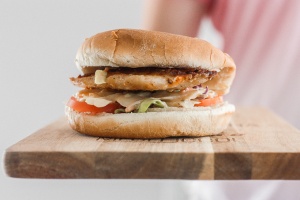 This 15-minute fish burgers with creamy slaw is juicy, flakey, and packed with flavour. So easy that it's the perfect summer weeknight meal! | aheadofthyme.com
