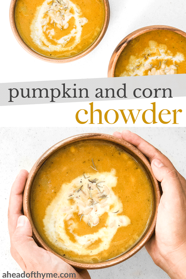 Creamy Pumpkin and Corn Chowder