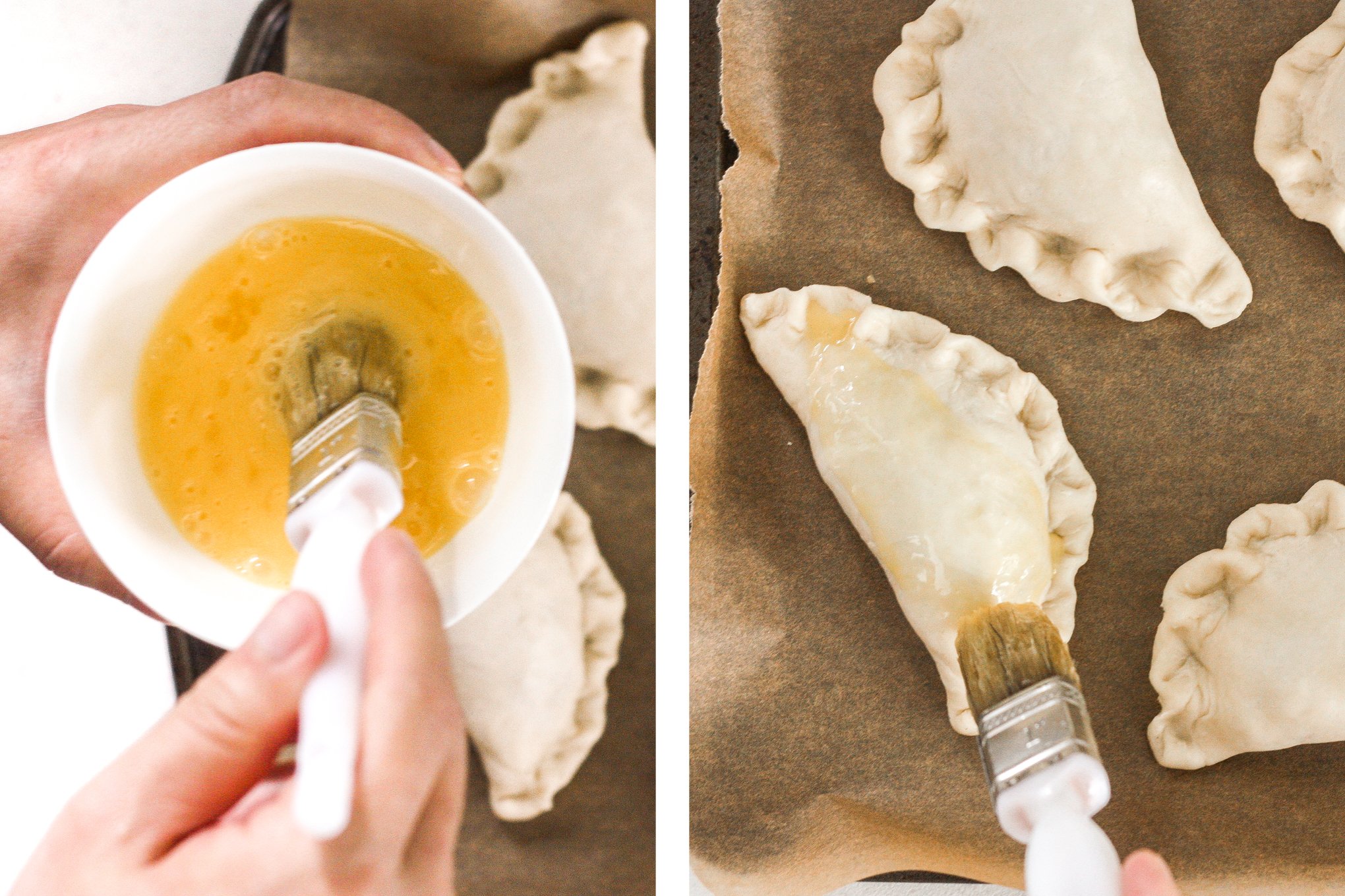 Easy homemade apple hand pies are the perfect fall treat -- stuffed with tender apples and cinnamon and wrapped in crispy, flakey, buttery crust. | aheadofthyme.com