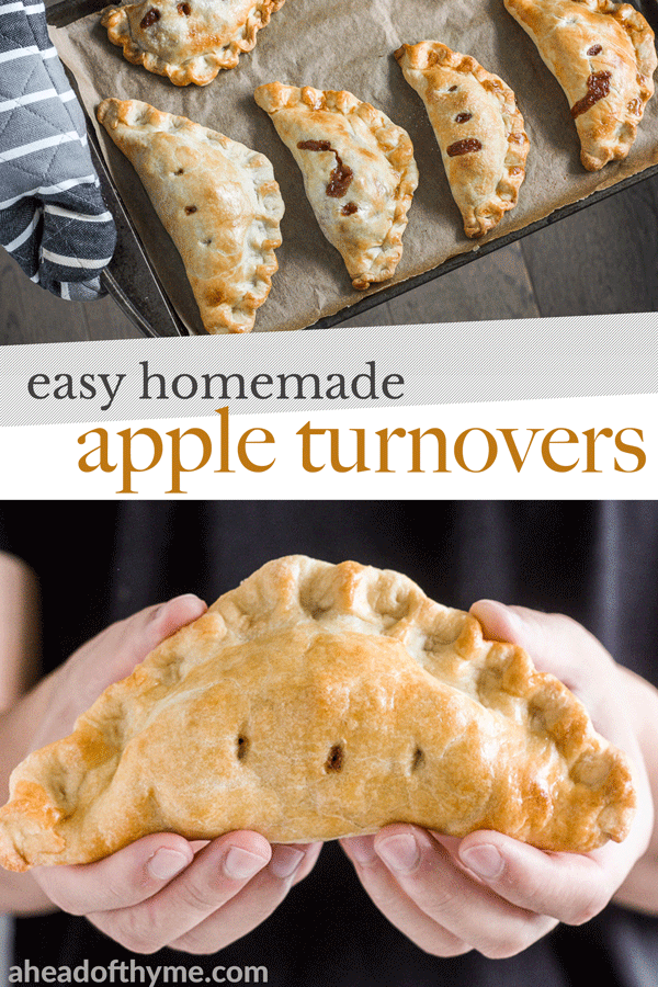 Easy homemade apple hand pies are the perfect fall treat -- stuffed with tender apples and cinnamon and wrapped in crispy, flakey, buttery crust. | aheadofthyme.com