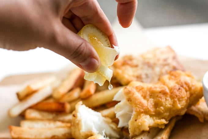 Classic Fish and Chips with tartar sauce - Daen's Kitchen