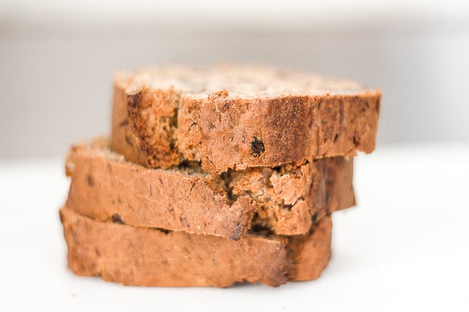 When you combine walnuts, raisins and dried fruit in a nutty banana bread, the result is a tender and moist loaf that is truly irresistible. | aheadofthyme.com